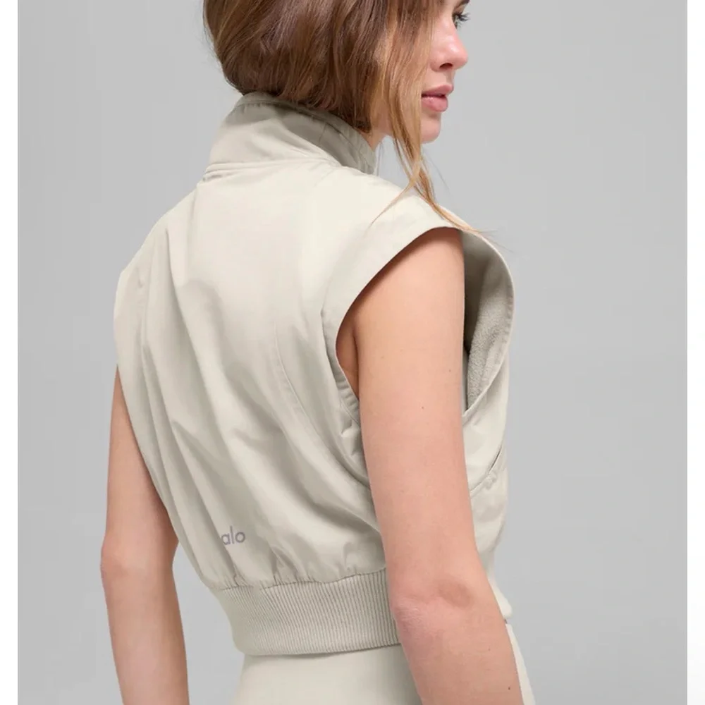 ALO Yoga sleeveless bomber